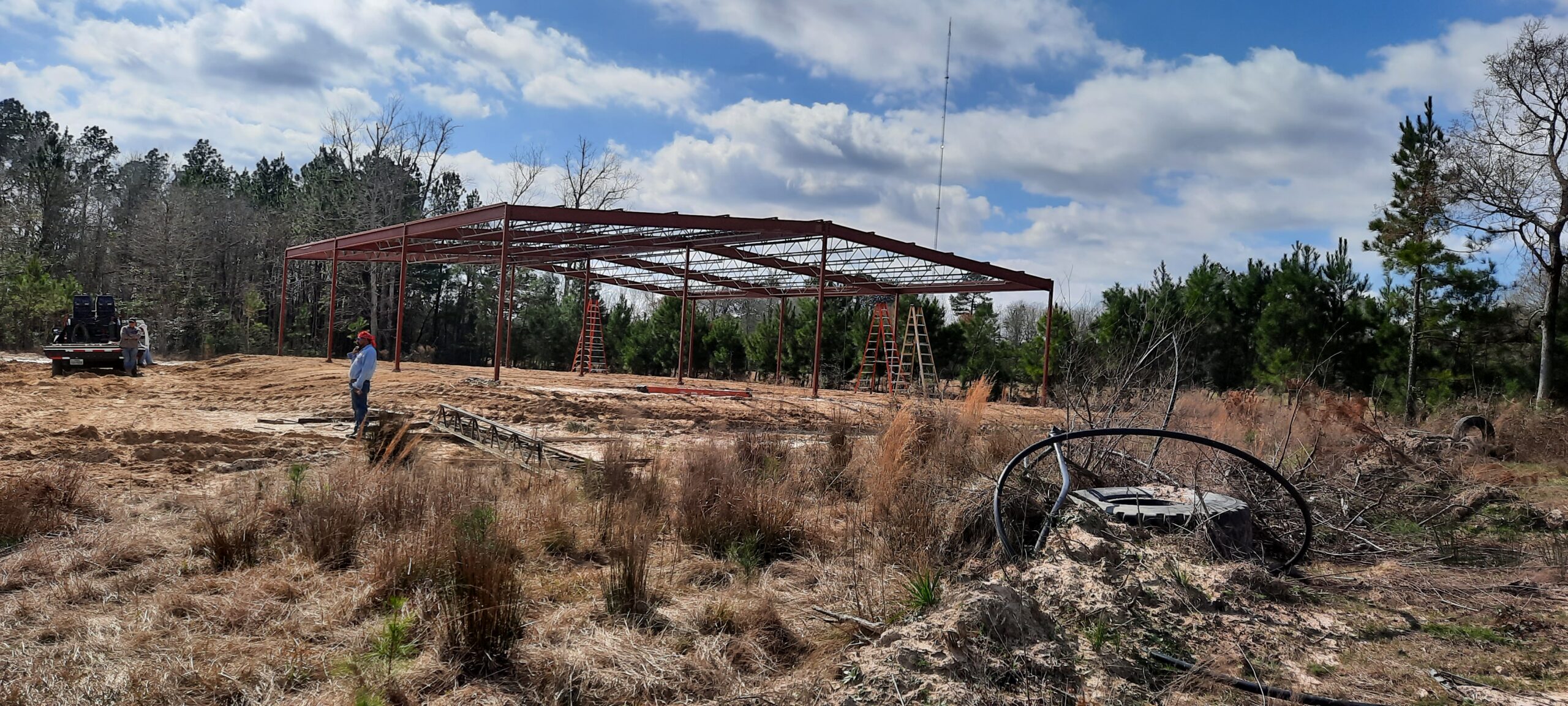 Residential structural steel fabrication and installation in Houston Texas